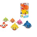 ODS Baby Shark Badespielset 6er – Bunte Wasserspritzer-Figuren für Babys ab 12 Monaten