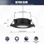 6er Set LED Einbaustrahler 230V Dimmbar – Schwenkbar & IP44 für Bad & Küche – Bild 6