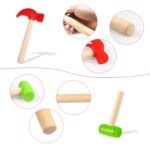 BLMHTWO 2er Set Kinderhammer – Holz- und Kunststoffhammer für Bauklötze & Reparaturen – Bild 4