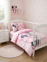 Minnie Mouse Babybettwäsche 100x135 cm – 100% Baumwolle Oeko-Tex für Mädchen – Bild 3