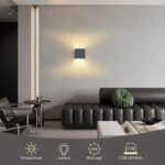 vatato 2er Set LED Wandleuchte 12W – Aluminium Wandlampe mit verstellbarem Lichtstrahl für Innen & Aussen – Bild 4