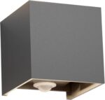 Klighten 12W LED Aussenlampe mit Bewegungsmelder – Moderne Wandleuchte IP65 für Innen & Aussen