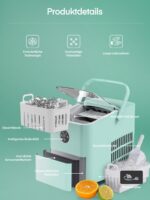FOHERE Eiswürfelmaschine 14 kg – Kompakte Ice Maker mit 2 Grössen & Selbstreinigung – Bild 9