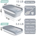 Wuciray Hundefutter Aufbewahrungsbox 5–10 kg – Faltbar mit Luftdicht Verschluss & Zubehör – Bild 3