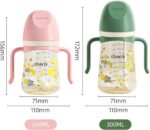 Oberni Trinklernbecher 240ml auslaufsicher – Schnabeltasse mit Griffen ab 6 Monaten – Bild 3