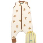 molis&co Babyschlafsack mit Füssen 80 cm – 1 TOG Baumwolle für Frühling & Herbst