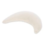 Theraline Plüschmond Stillkissen mit Perlenfüllung – Ergonomisches Mehrzweckkissen Creme