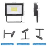 MEIKEE LED Strahler 35W 3000LM Kaltweiß – IP66 Aussenstrahler 2er Set für Garten & Sportplätze – Bild 7
