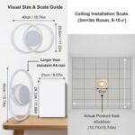 Comely LED Deckenleuchte 42W 4800LM Ø40cm Warmweiss – Energieeffiziente Designleuchte – Bild 8