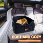 Vivifying Hundeautositz 48x45x35 cm mit Sicherheitsleine – Memory-Schaum für kleine & mittlere Hunde – Bild 6