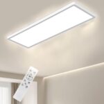 Bowfar LED Deckenleuchte 24W, 58x20cm – Dimmbar mit Fernbedienung für alle Räume