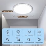 NIBSHOOM LED Deckenleuchte 30cm mit Radar-Bewegungsmelder IP44 – 24W Smartlight für Innen – Bild 5