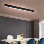 Glitzerlife LED-Deckenlampe 107cm Schwarz Dimmbar – 32W Deckenleuchte mit Fernbedienung – Bild 3