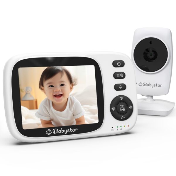 Babystar Babyphone 3.2" mit Kamera – Sicherer Baby Monitor ohne WLAN für zuhause