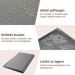 Pawinner Katzenstreu Matte 80x56cm Silikon – Wasserdicht & rutschfest für saubere Böden – Bild 3