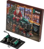 Wera Adventskalender 2026 – 24-teiliges Werkzeug-Set mit LED-Schraublampe