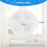 10er Set Katzenbrunnen Filter mit Aktivkohle & Harz – Kompatibel mit VinDox 1,85L & 2L – Bild 3