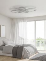 YOLEDY 6-Ring LED-Deckenleuchte mit Fernbedienung & App-Steuerung – Dimmbar für Wohnzimmer – Bild 9