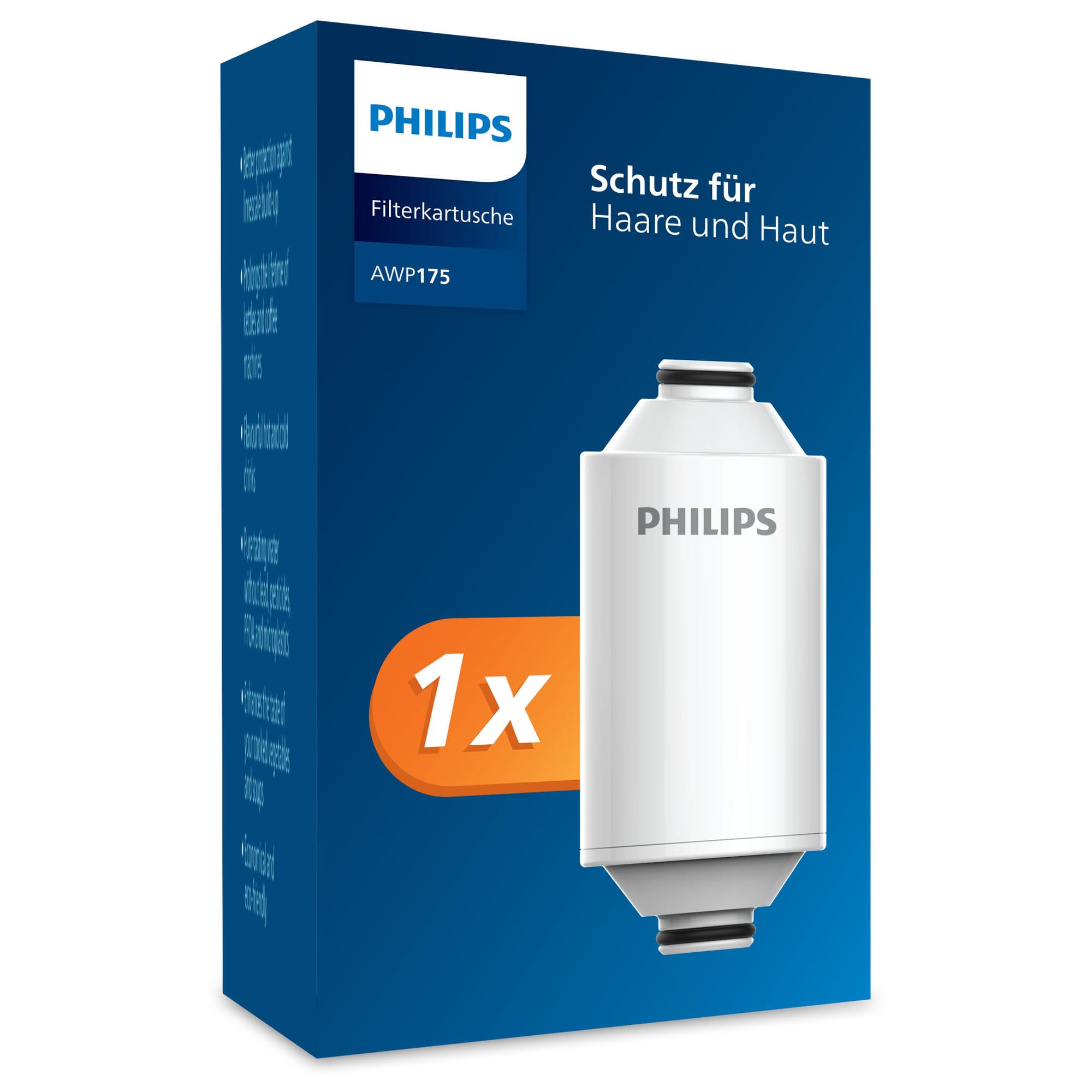 Philips AWP175 Duschfilterkartusche – Chlor- & Schwermetallentfernung für Haut & Haar