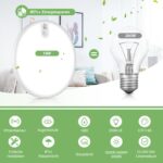 OUILA LED Deckenleuchte 18W mit Bewegungsmelder – 2000 Lumen Sensor-Deckenlampe für Innen – Bild 6