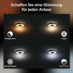Philips Hue Xamento Deckenleuchte Schwarz – 16 Mio. Farben & Smart Home Steuerung – Bild 8