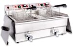 Beeketal BWF-132P Doppel Kaltzonenfritteuse – 2 x 13 Liter Profi Gastro Fritteuse Edelstahl