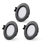 Sanyoung 3er Set LED Einbaustrahler 12V Dimmbar 3000K IP44 – Ultradünn für Wohnmobil & Boot