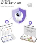 YESIMOM Babyphone 2K/3MP mit 5" HD Display – WLAN & App Babyfon mit AI-Tracking & Nachtsicht – Bild 7