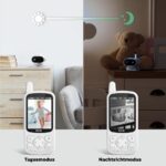 GHB Babyphone mit Kamera 720P HD – Sicherer Baby Monitor mit 15h Akku & Nachtsicht – Bild 6