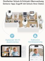 GHB Babyphone mit 2K Kamera, 5-Zoll Display & App – Bewegungsverfolgung, Weinerkennung, 350° PTZ – Bild 7