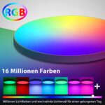 2er Set LED Deckenleuchte 24W Ø30cm mit RGB & CCT 3000-6500K – Smarte Steuerung für Schlafzimmer, Wohnzimmer & Küche – Bild 4