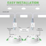 ALUSSO LED Einbaustrahler 6er Set 10W 230V Dimmbar – 3 Farbtemperaturen für Bad & Küche – Bild 5