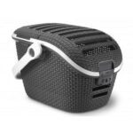 Curver Transportbox L Anthrazit – Rattan-Optik Tierbox mit Easy-Car-System
