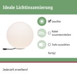 Paulmann Plug & Shine Globe 40cm IP67 – Dekorative Kugelleuchte 3000K für Garten & Terrasse – Bild 2