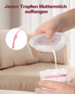 Oiomniv Milchauffangschalen 70 ml – BPA-freie Brustschalen mit 20 Muttermilchbeutel für stillende Mütter – Bild 4