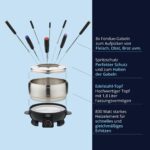 KHG Elektro-Fondue FO-800SE mit Edelstahl-Topf 1,8 L – Fondueset für bis zu 8 Personen – Bild 5