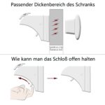 Dokon Magnetschloss Kindersicherung – 10er Set mit 2 Schlüsseln für Schränke & Schubladen – Bild 4