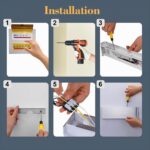 Lightsjoy 16W LED Wandleuchte Up-Down 32cm Silber – Warmweiss IP44 für Innen – Bild 5