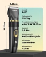 oneisall Leise Hundeschermaschine Upgrade Pro – Profi Fellpflege mit Titan-Keramik für Hunde & Katzen – Bild 9