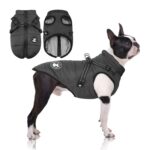 LUOWAN Hundemantel mit Geschirr – Wasserdicht & Warm für kleine Hunde