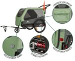Knuffelwuff Cruvado Hundeanhänger & Buggy – 2-in-1 Fahrradanhänger für Hunde bis 45 kg – Bild 3