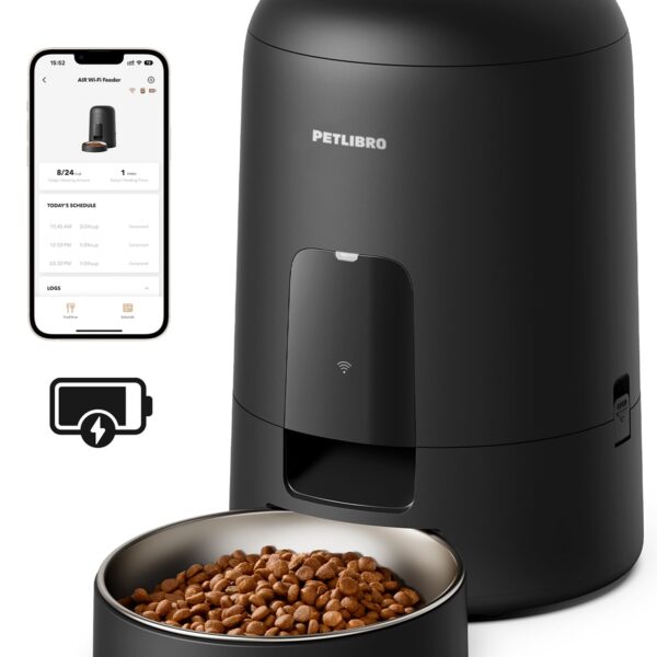 PETLIBRO Intelligenter Futterautomat Katze – WiFi & Akku, 2 Liter, APP-Steuerung