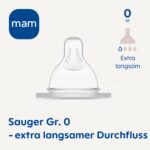 MAM Sauger Grösse 0 4er Pack – Neugeborenen-Sauger für Muttermilch & Pre-Nahrung – Bild 6