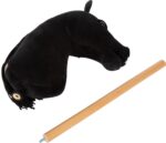 small foot Hobby Horse Eddie schwarz – Steckenpferd mit abnehmbarem Holzstab für Kinder ab 3 Jahren – Bild 13