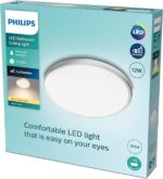 Philips LED Deckenleuchte 12W IP44 – Badezimmer Sprühleuchte Weiß – Bild 3