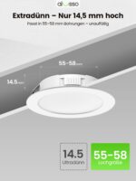 ALUSSO 3er Set LED Einbaustrahler 12-24V – Flach & IP44 für Küche & Möbel – Bild 2