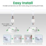 ALUSSO LED-Einbaustrahler 10W 1050lm 230V dimmbar – 3 Farbtemperaturen 6er Set – Bild 7