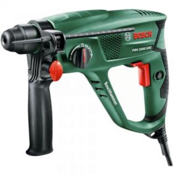 Bosch PBH 2500 SRE Bohrhammer 600 W – Professionelles Meisselhammer- & Bohrwerkzeug mit Koffer