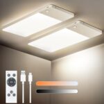 SNADER LED Deckenleuchte mit Bewegungsmelder & Fernbedienung – 12000 mAh Akku