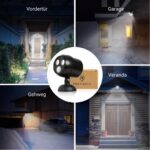 Proxinova LED Sicherheitsleuchte 2er Set mit Bewegungsmelder – Batteriebetriebenes Aussenlicht – Bild 6